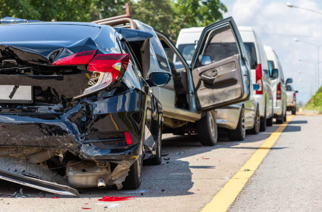 multi car accident