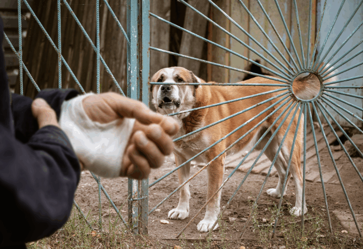 dog bites someone