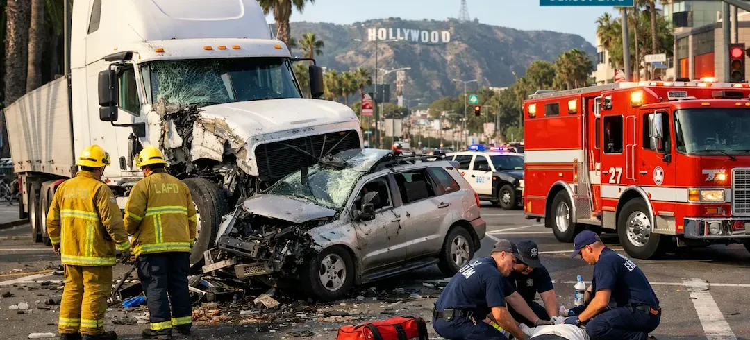 Accident in CA commercial vehicle accident