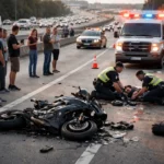 motorcycle accident with people wartching otorcycle Injury Lawyer