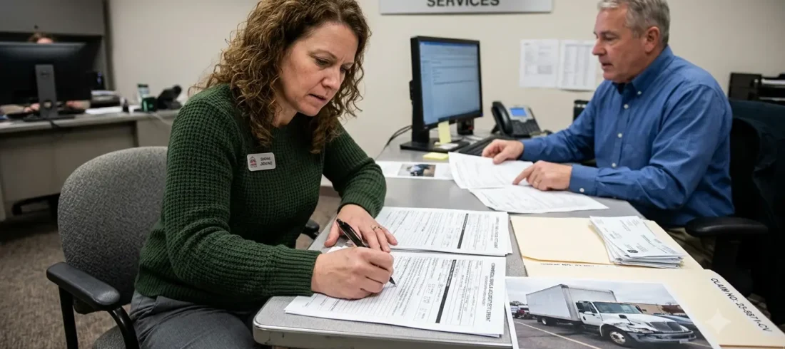 image of a person who was filing for a commercial vehicle accident settlement commercial vehicle accident settlement