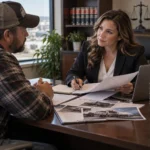 truck driver talking to tenina How to Strengthen Your Personal Injury Lawsuit