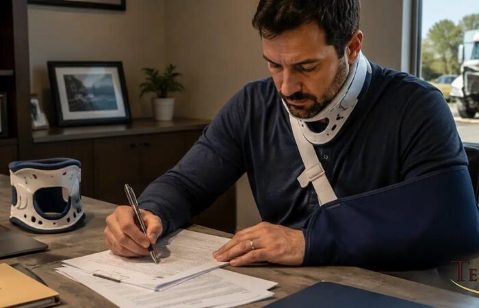 Signing documents for a California uninsured motorist coverage claim